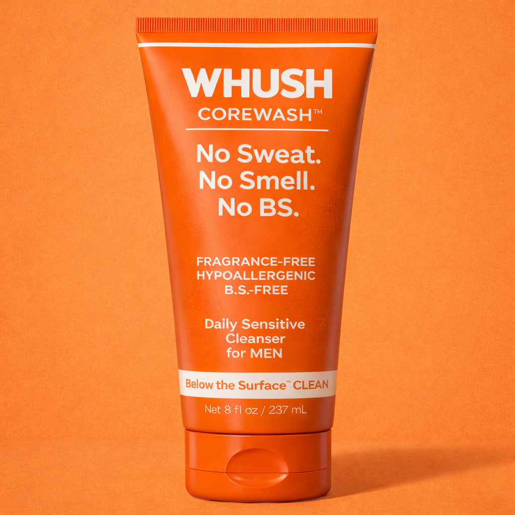 WHUSH Corewash™ Original — pH-Balanced Cleanser for Men (8 oz/ 237 ml)