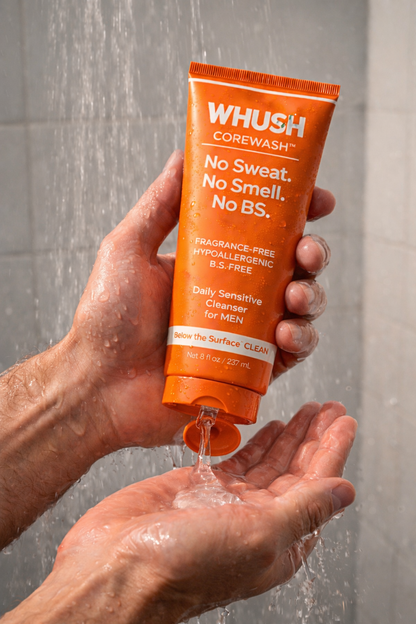 WHUSH Corewash™ Original — pH-Balanced Cleanser for Men (8 oz/ 237 ml)