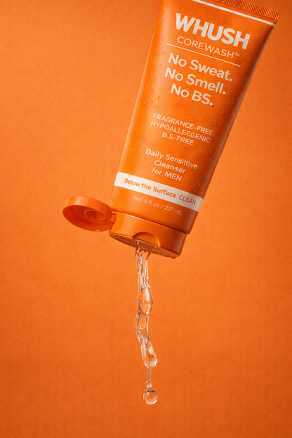 WHUSH Corewash™ Original — pH-Balanced Cleanser for Men (8 oz/ 237 ml)